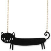 catnap black sausage cat necklace by Littlemoose